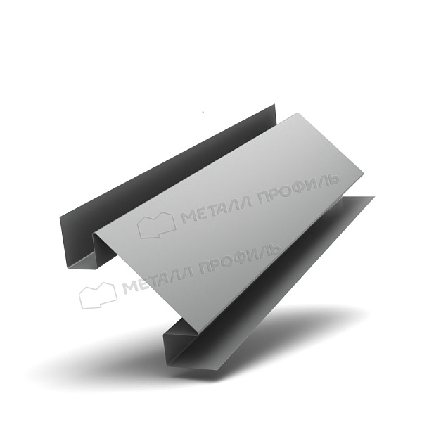 Планка угла внутреннего сложного 75х3000 (ПЭ-01-9006-0.5) ― приобрести в интернет-магазине Компании Металл Профиль по умеренной цене.